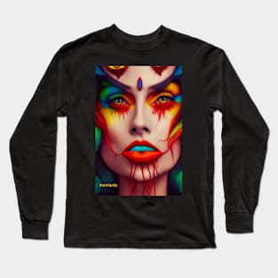 magical woman making love with colours Long Sleeve T-Shirt